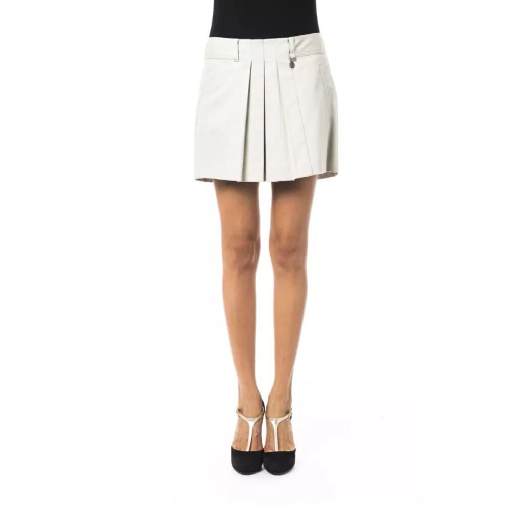 BYBLOS Gray Cotton Women Women's Skirt